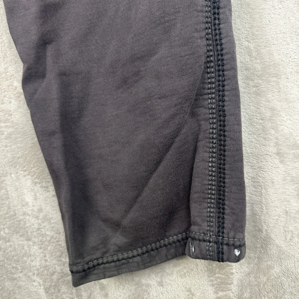True Religion Mens Size Large World‎ Tour Sweatpants Gray 100% Cotton Drawstring